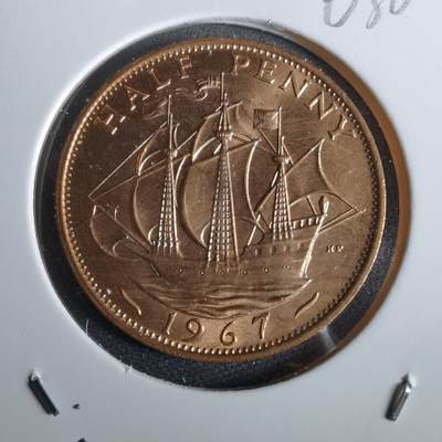 沼泽如烟--第963场 - 英国1967年半便士