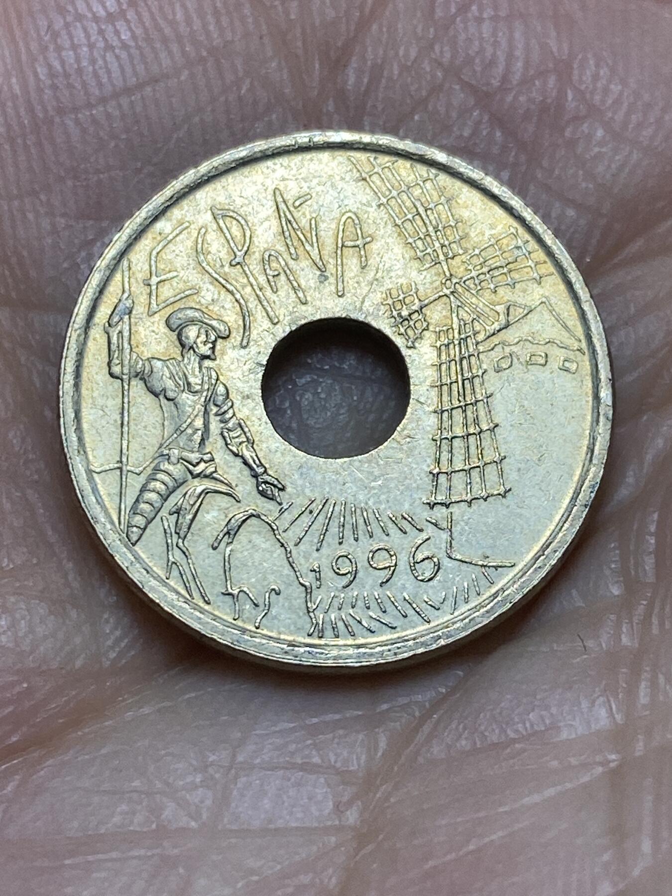 2026年第十场(总第一百七十九场）外国好品散币场(免佣金) 西班牙🇪🇸1996年25比塞塔(卡斯蒂利亚–拉曼恰自治区纪念币)