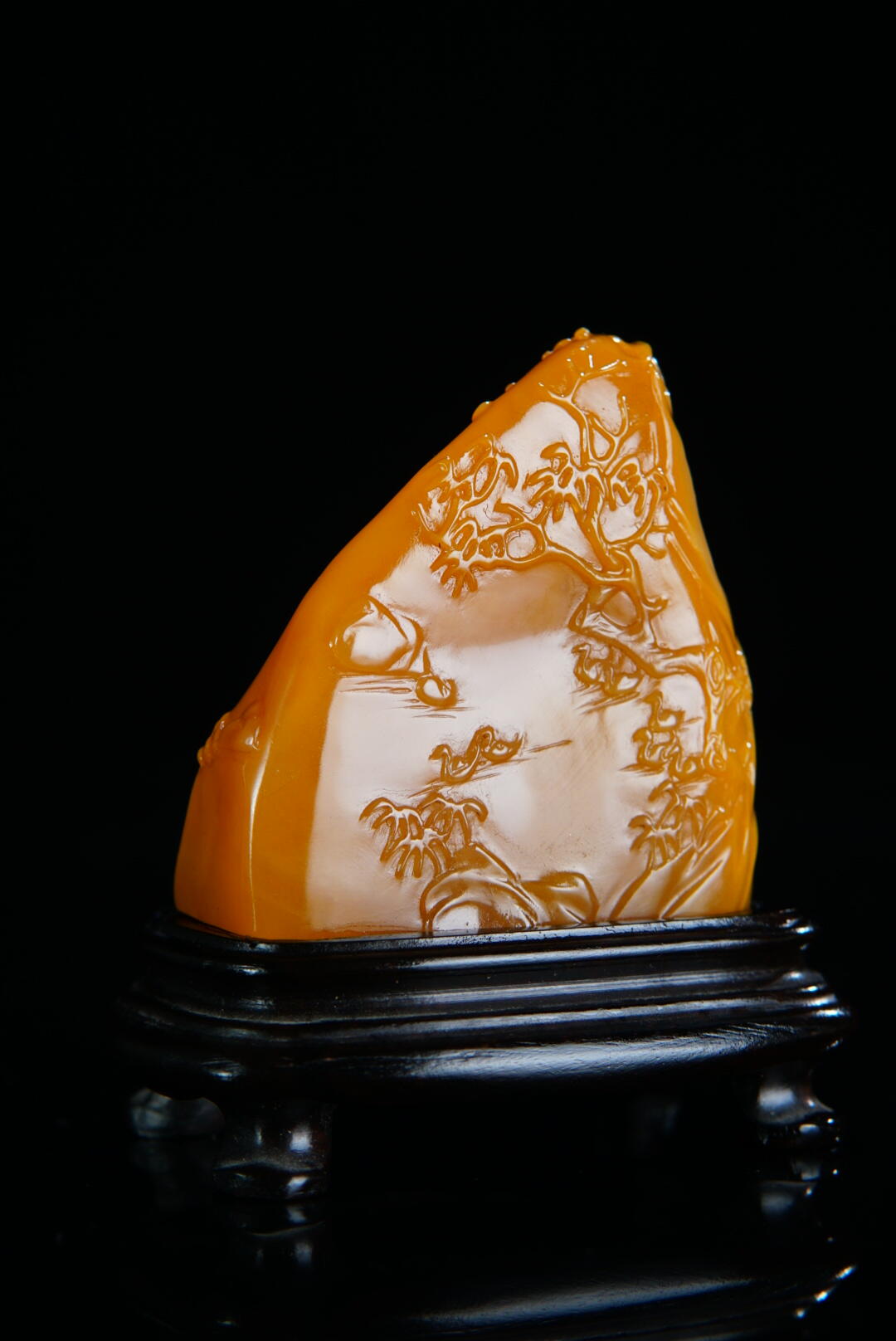 方寸藏珍·寿山田黄印章专场（二） 寿山田黄石《春江水暖》摆件