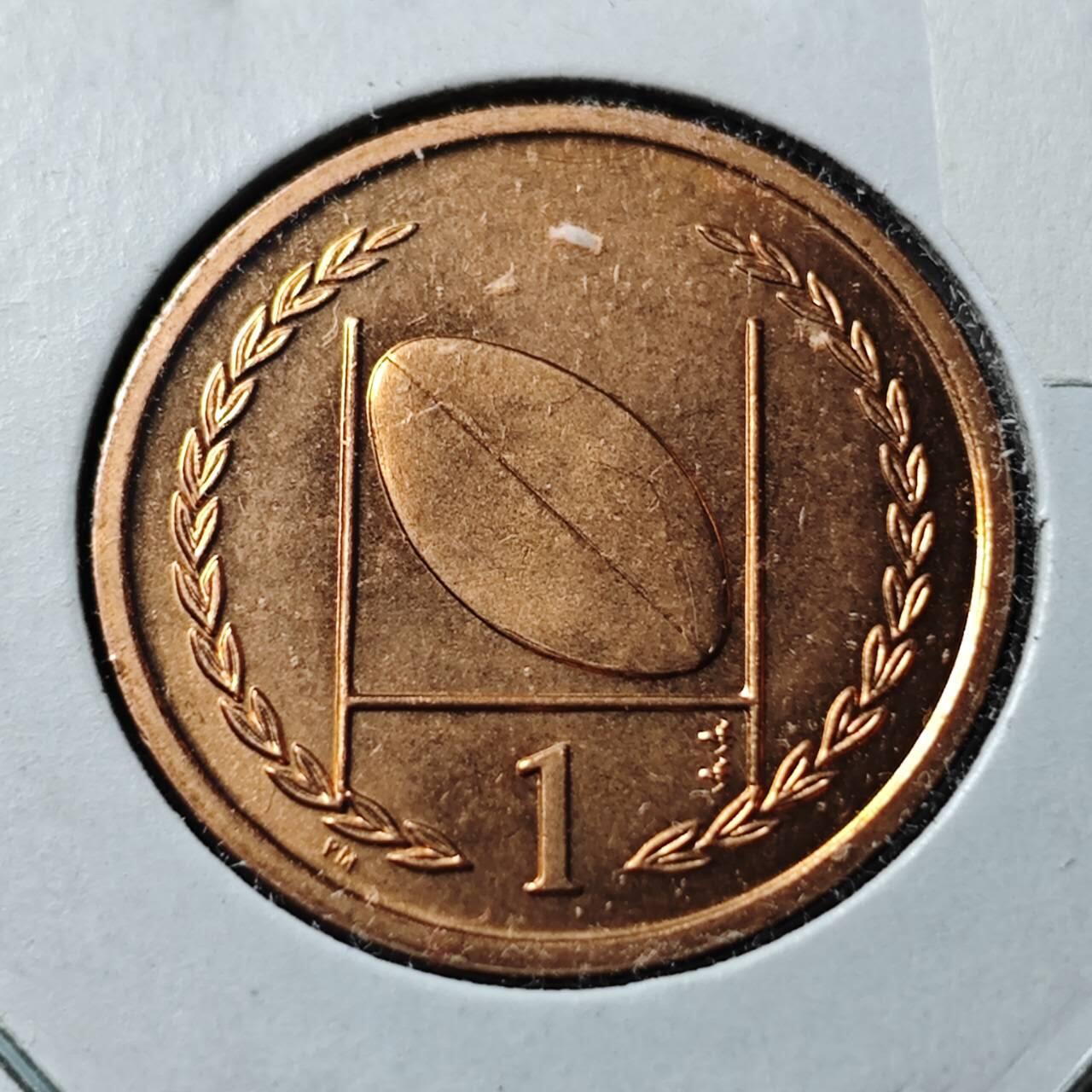 KK钱币收藏小铺  第400期  百期特拍（四拍之四）2月预留时间 周末发货  1998马恩岛1便士