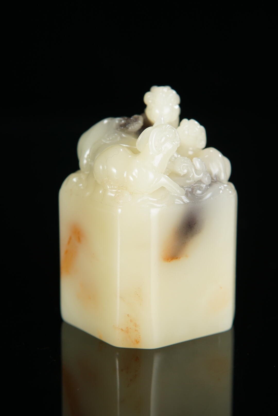 方寸藏珍·寿山田黄印章专场（一） 寿山芙蓉石《三阳开泰》钮章