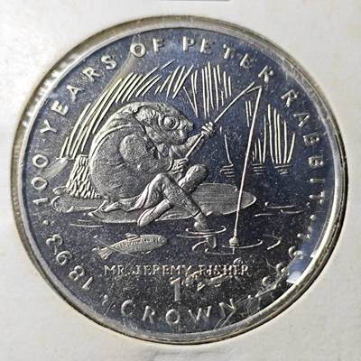 KK钱币收藏小铺  第400期  百期特拍（四拍之四）2月预留时间 周末发货 -   1993直布罗陀1克朗纪念币 彼得兔系列