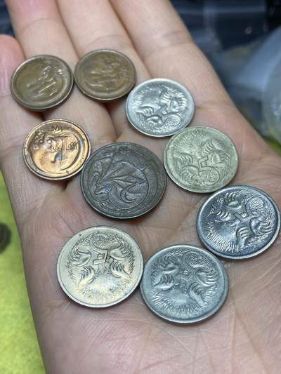 2026年第十场(总第一百七十九场）外国好品散币场(免佣金) - 澳大利亚🇦🇺9枚：1969年76年82年1分，1967年75年88年97年5分，1966年2分