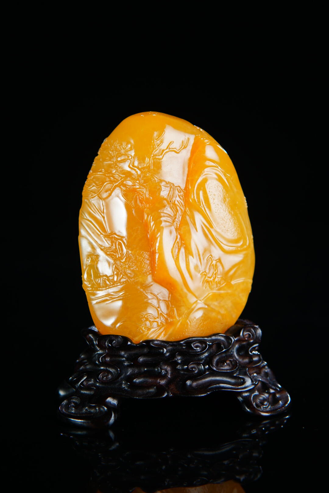 方寸藏珍·寿山田黄印章专场（二） 寿山田黄石《乘舟访友图》摆件