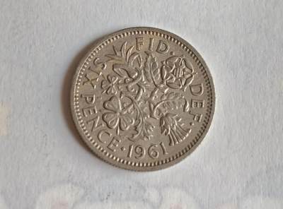 外国硬币 - 🔍 这是一枚1961年英国6便士（Sixpence）硬币