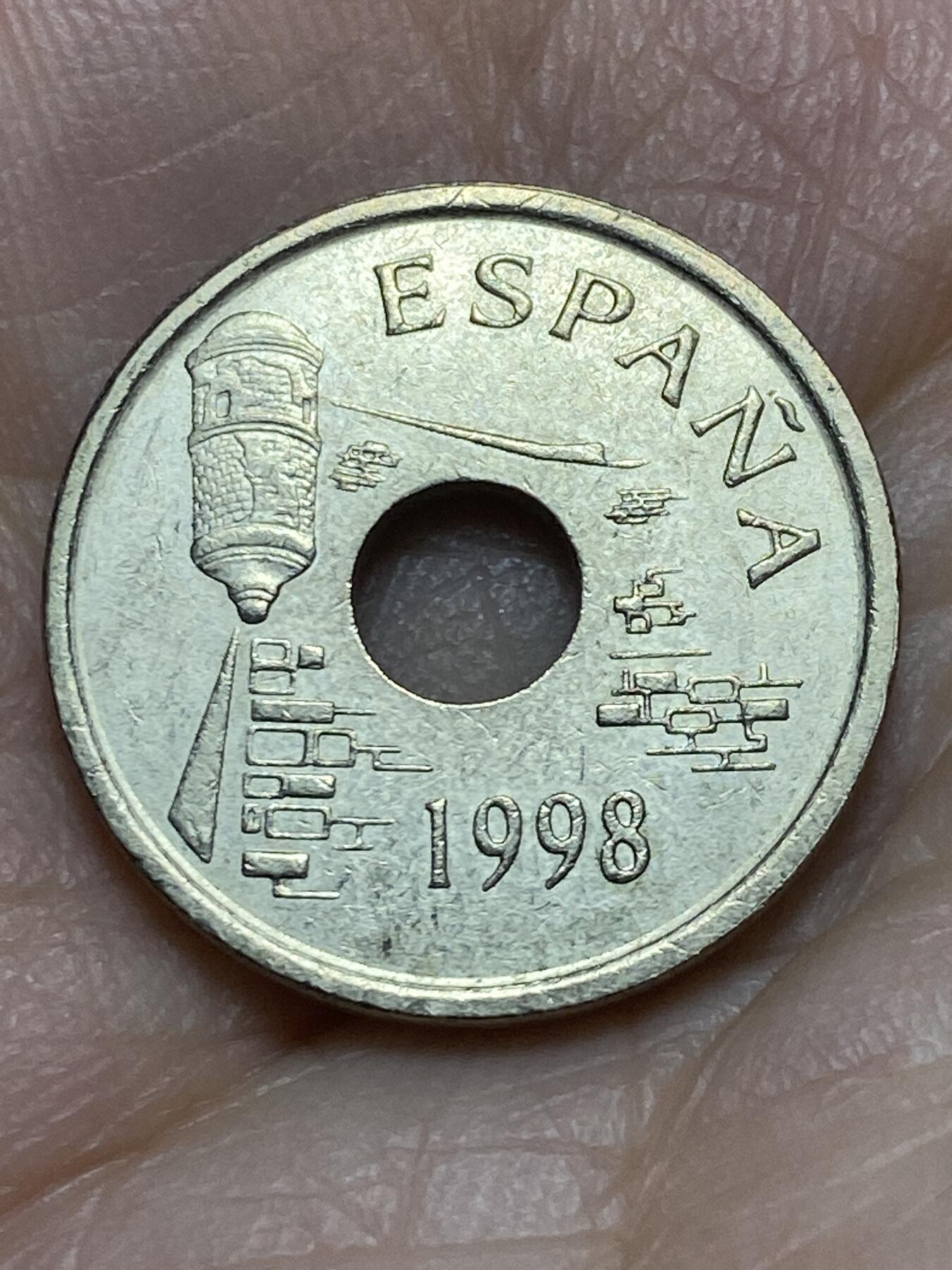 2026年第十场(总第一百七十九场）外国好品散币场(免佣金) 少见品种–西班牙🇪🇸1998年25比塞塔(休达自治市纪念币)