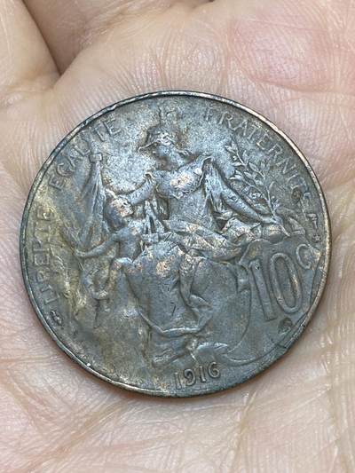 2026年第十场(总第一百七十九场）外国好品散币场(免佣金) - 法兰西第三共和国1916年10生丁(S版，五星标，马德里造)