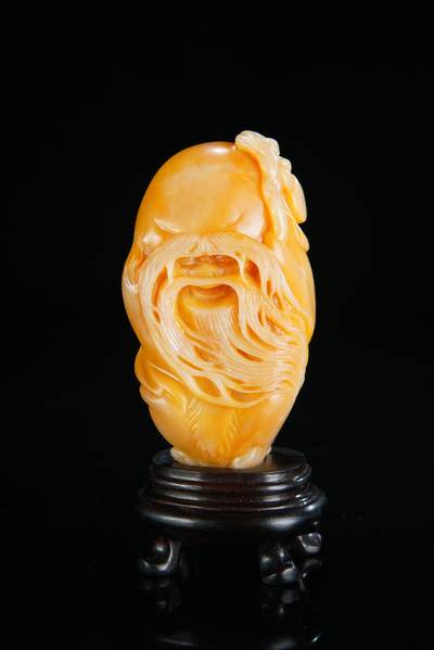 方寸藏珍·寿山田黄印章专场（二） - 寿山田黄石《寿星翁》摆件