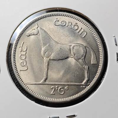 KK钱币收藏小铺  第400期  百期特拍（四拍之四）2月预留时间 周末发货 -  1967爱尔兰2.5先令镍币 好品