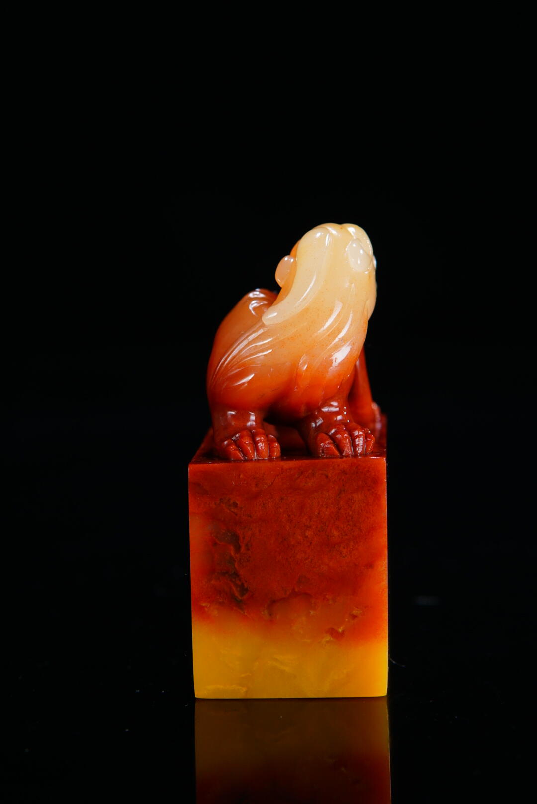 方寸藏珍·寿山田黄印章专场（二） 寿山高山石《甪端》钮章