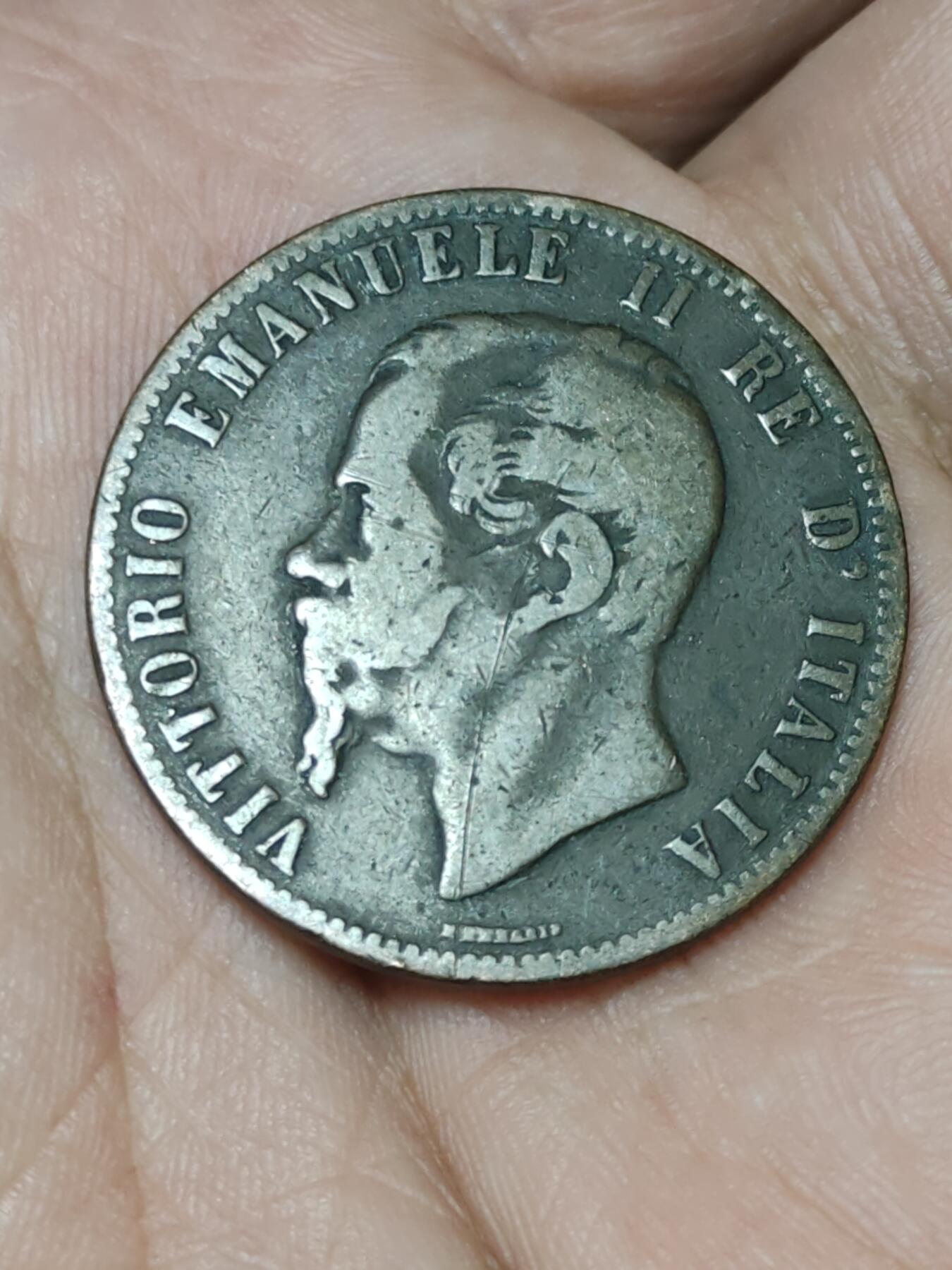 2026年第十场(总第一百七十九场）外国好品散币场(免佣金) 流通好品–意大利王国1867年10分(维托里奥·埃马努埃莱二世，N标那不勒斯造，关门年仅发行2年)