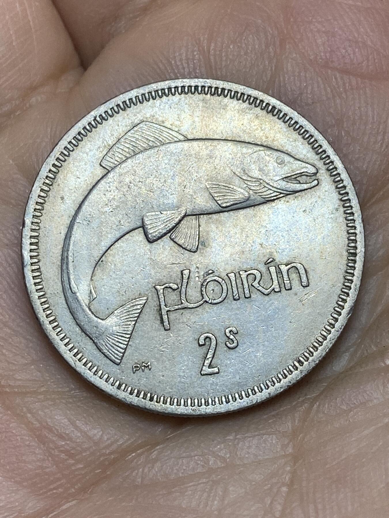 2026年第十场(总第一百七十九场）外国好品散币场(免佣金) 爱尔兰🇮🇪1963年1弗洛林(等值2先令，共和国第一套第二版)