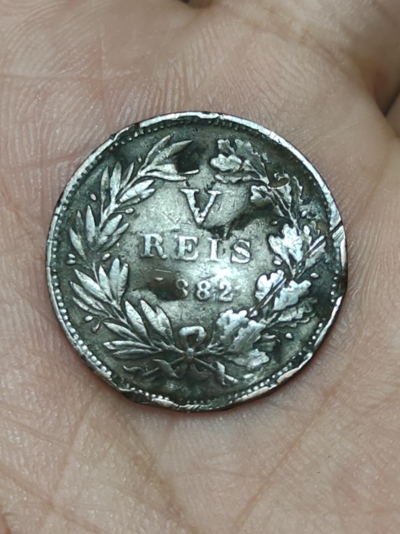 2026年第九场(总第一百七十八场）外国好品散币场(免佣金) 有伤–葡萄牙王国1882年5瑞斯(路易斯一世时期)