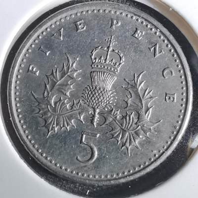 沼泽如烟--第965场 - 英国1990年5便士