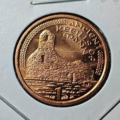 KK钱币收藏小铺  第400期  百期特拍（四拍之四）2月预留时间 周末发货 -   2001马恩岛1便士