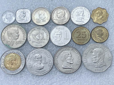 第一海外回流一元起拍收藏 散集专场  第294期 - 菲律宾硬币15枚 原光品