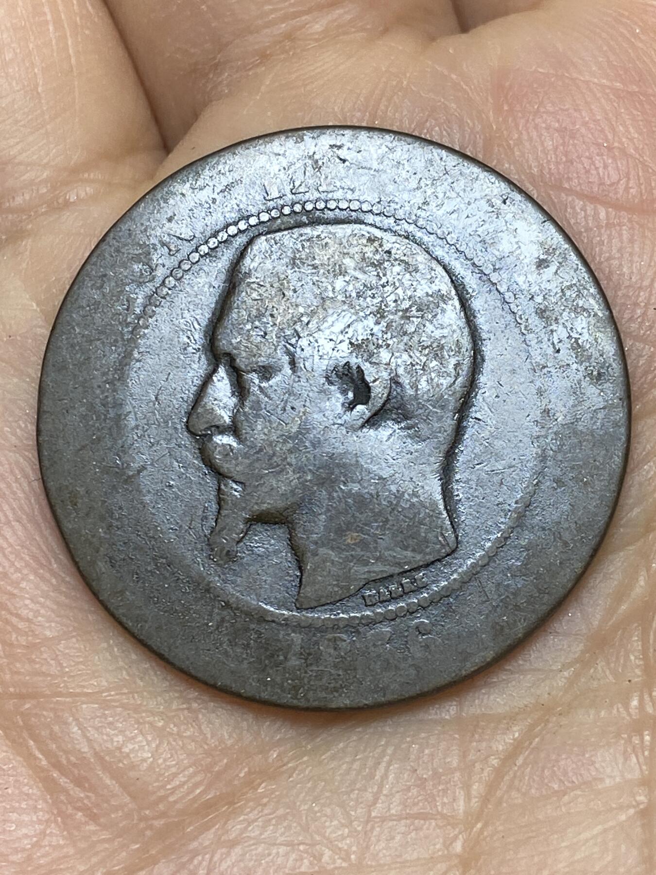 2026年第十场(总第一百七十九场）外国好品散币场(免佣金) 法兰西第二帝国1856年10生丁(拿破仑三世第一版，W标里尔造)