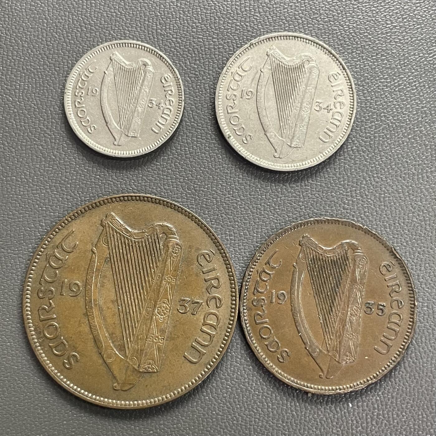 回流0120 爱尔兰美品4枚