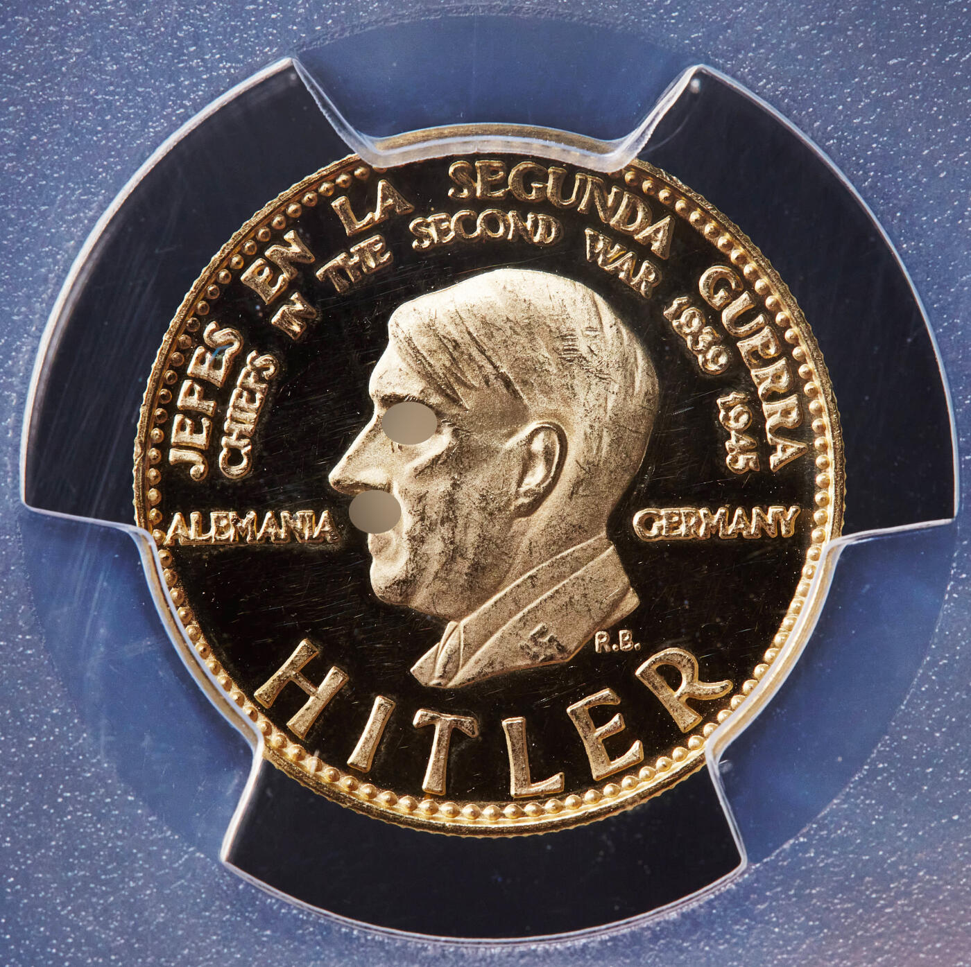 【俄甄集藏】“万象更新、马呈祥瑞”迎新春俄甄精品场-2026年(047)01-21 星期三 晚 19:30 全场包邮 委内瑞拉1958年二战领导人系列-德国总理20玻利瓦尔金币，PCGS MS63，重：6克，90%金，稀少品种，克劳斯珍稀币目录记载，原图联系客服或者查询相关官网查看