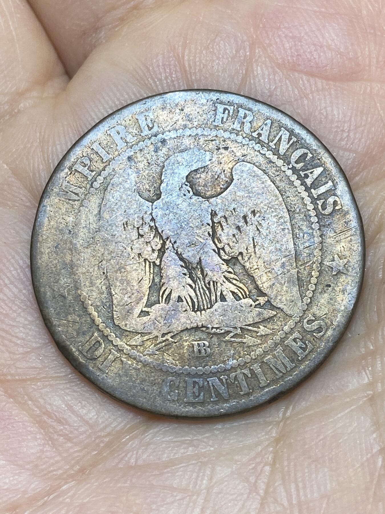 2026年第十场(总第一百七十九场）外国好品散币场(免佣金) 法兰西第二帝国1854年10生丁(拿破仑三世第一版，BB标斯特拉斯堡造)