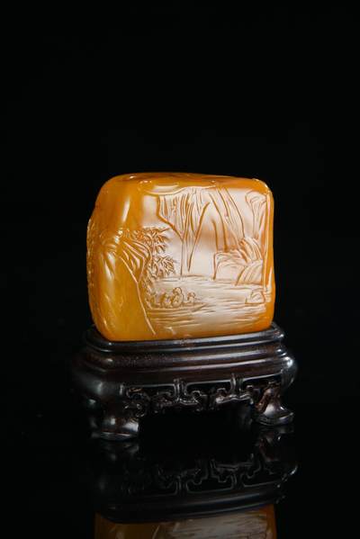 方寸藏珍·寿山田黄印章专场（二） - 寿山田黄石《东坡赤壁游》印章