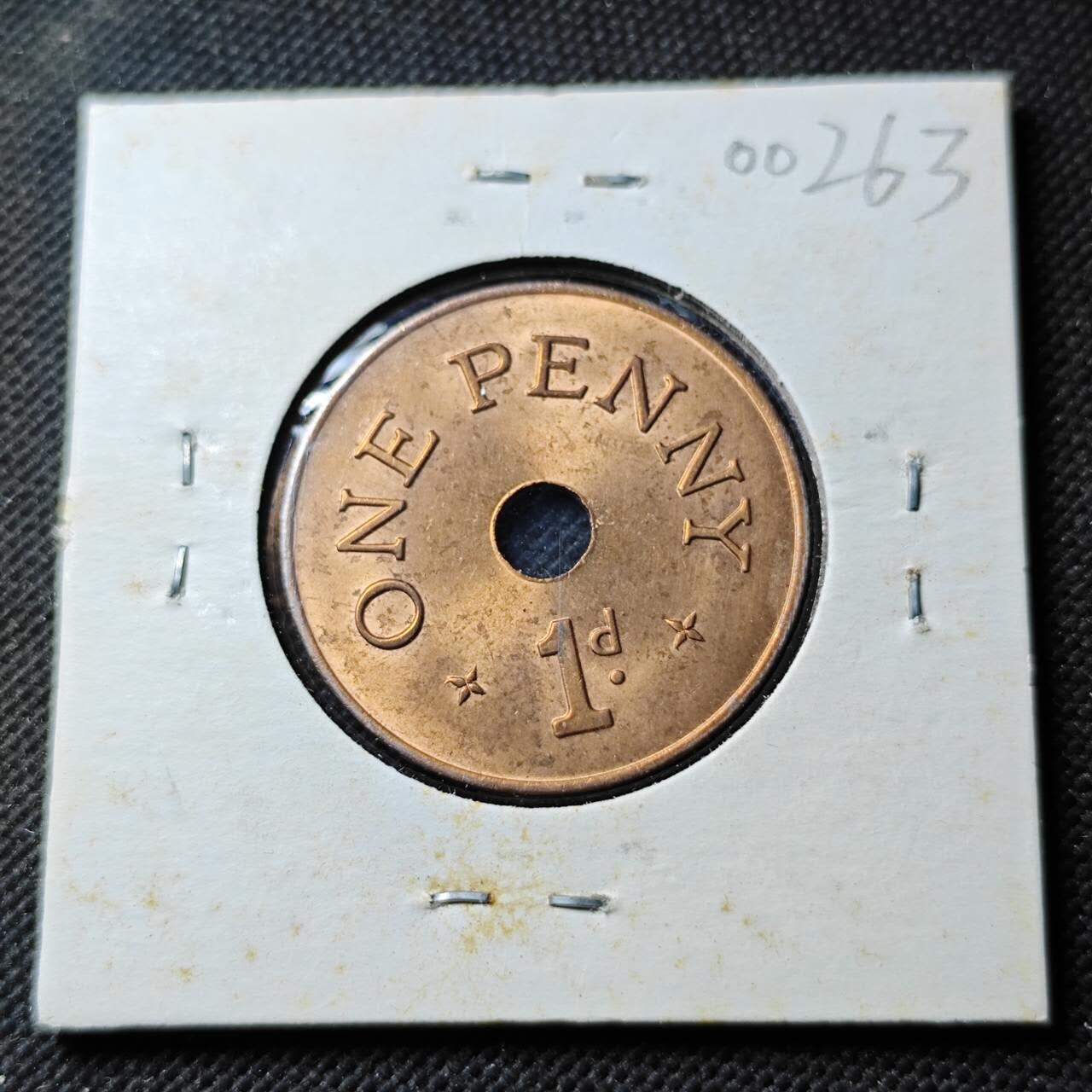 KK钱币收藏小铺  第400期  百期特拍（四拍之四）2月预留时间 周末发货  1966赞比亚1便士铜币 MS品可评级