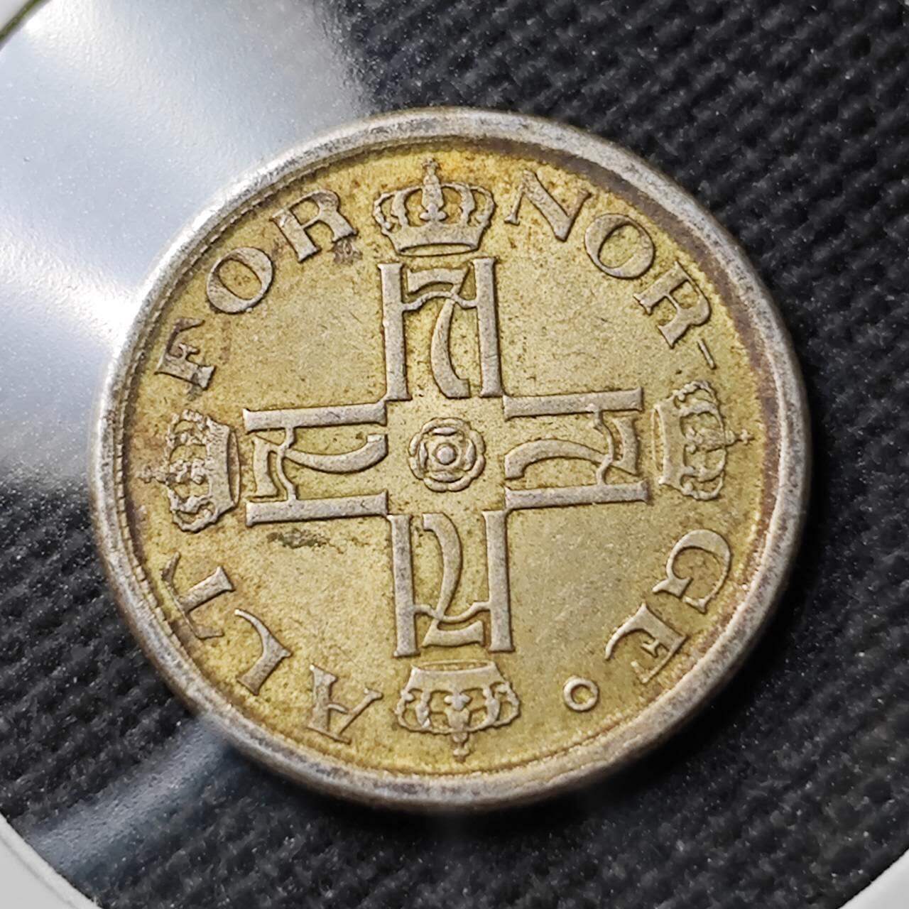 KK钱币收藏小铺  第400期  百期特拍（四拍之四）2月预留时间 周末发货  1919挪威25欧尔银币