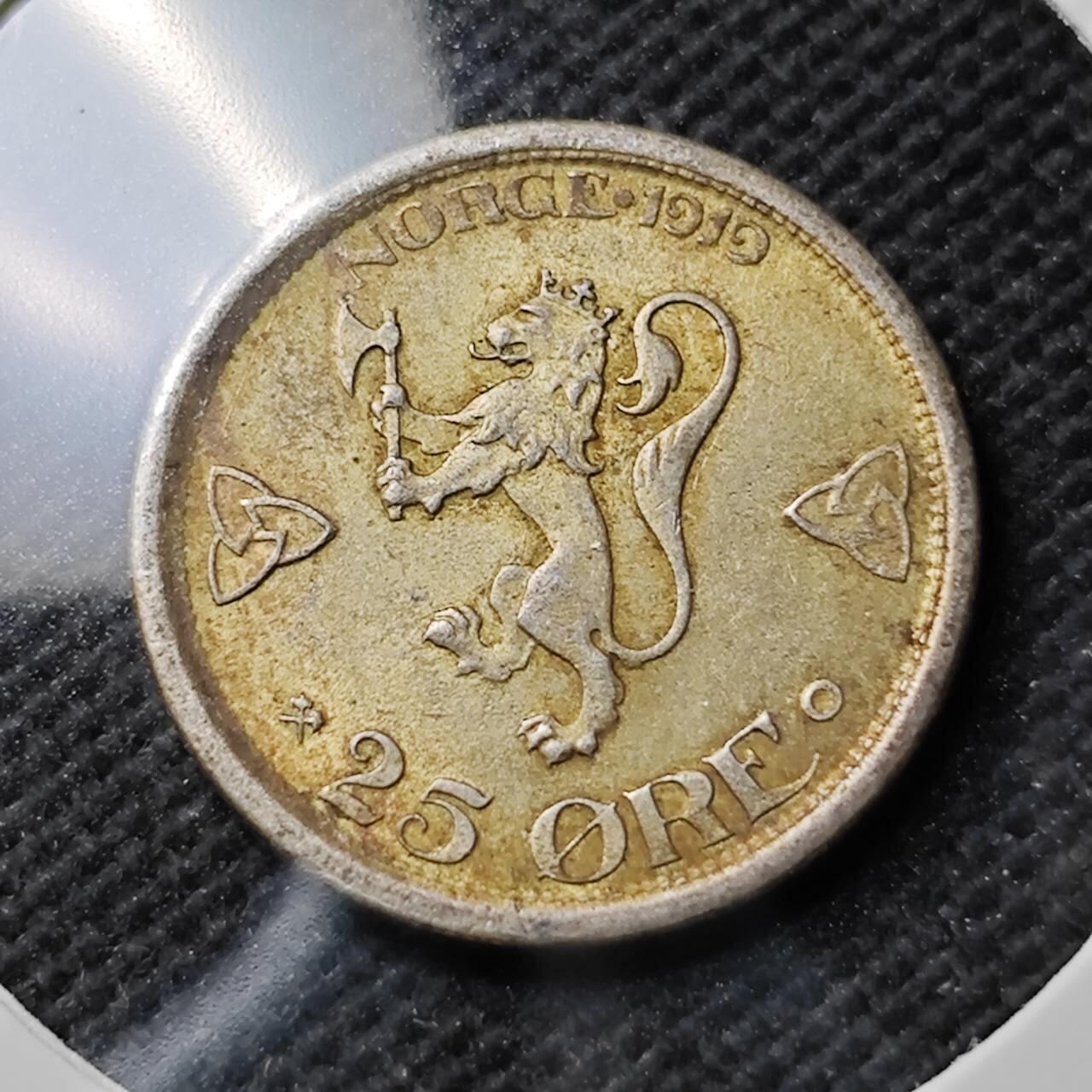 KK钱币收藏小铺  第400期  百期特拍（四拍之四）2月预留时间 周末发货  1919挪威25欧尔银币