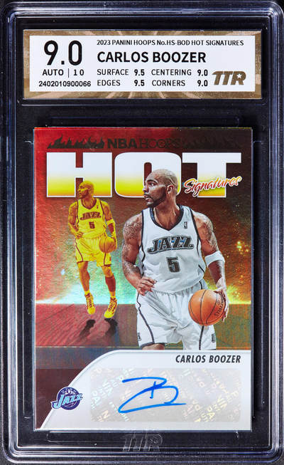 【俄甄集藏】“万象更新、马呈祥瑞”迎新春俄甄精品场-2026年(047)01-21 星期三 晚 19:30 全场包邮 - 卡片-Panini NBA美国篮球明星卡洛斯·布泽尔，TTR 9.0，2023年贴签