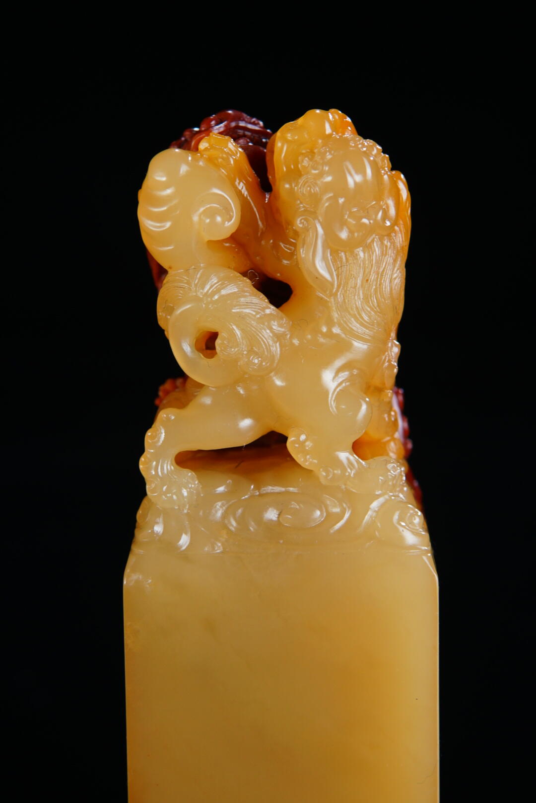 方寸藏珍·寿山田黄印章专场（二） 寿山高山石《祥瑞双至》钮章