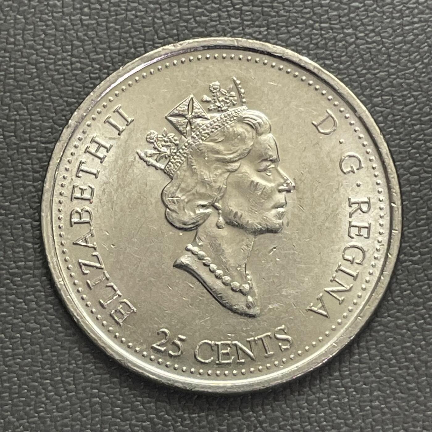 回流0120 加拿大2000年25分千禧年纪念币