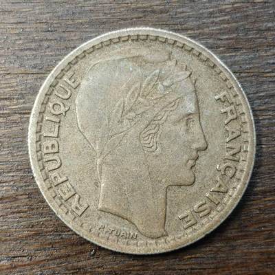 【铜匠收藏】★第138场★散币场。不寄存，30包邮。不满30元，支付5元运费。《接受代拍 代送NGC评级》 - 81【无寄存】法国 1947年 10法郎 玛丽安娜 铜镍币