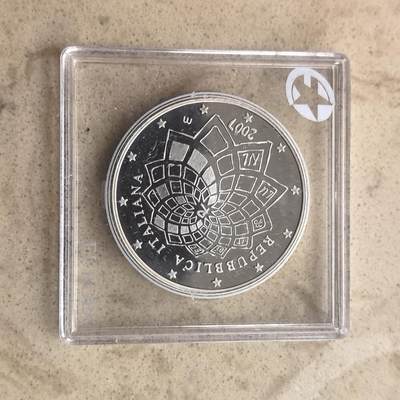 道一币馆币章第一百六十一场 - 欧洲之星 意大利2007年罗马条约50周年10欧元精制银币  22g 925S