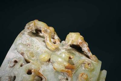 上海都达杂项专场三十四【年后发货全场包邮】   和田古玉鱼挂件86-1