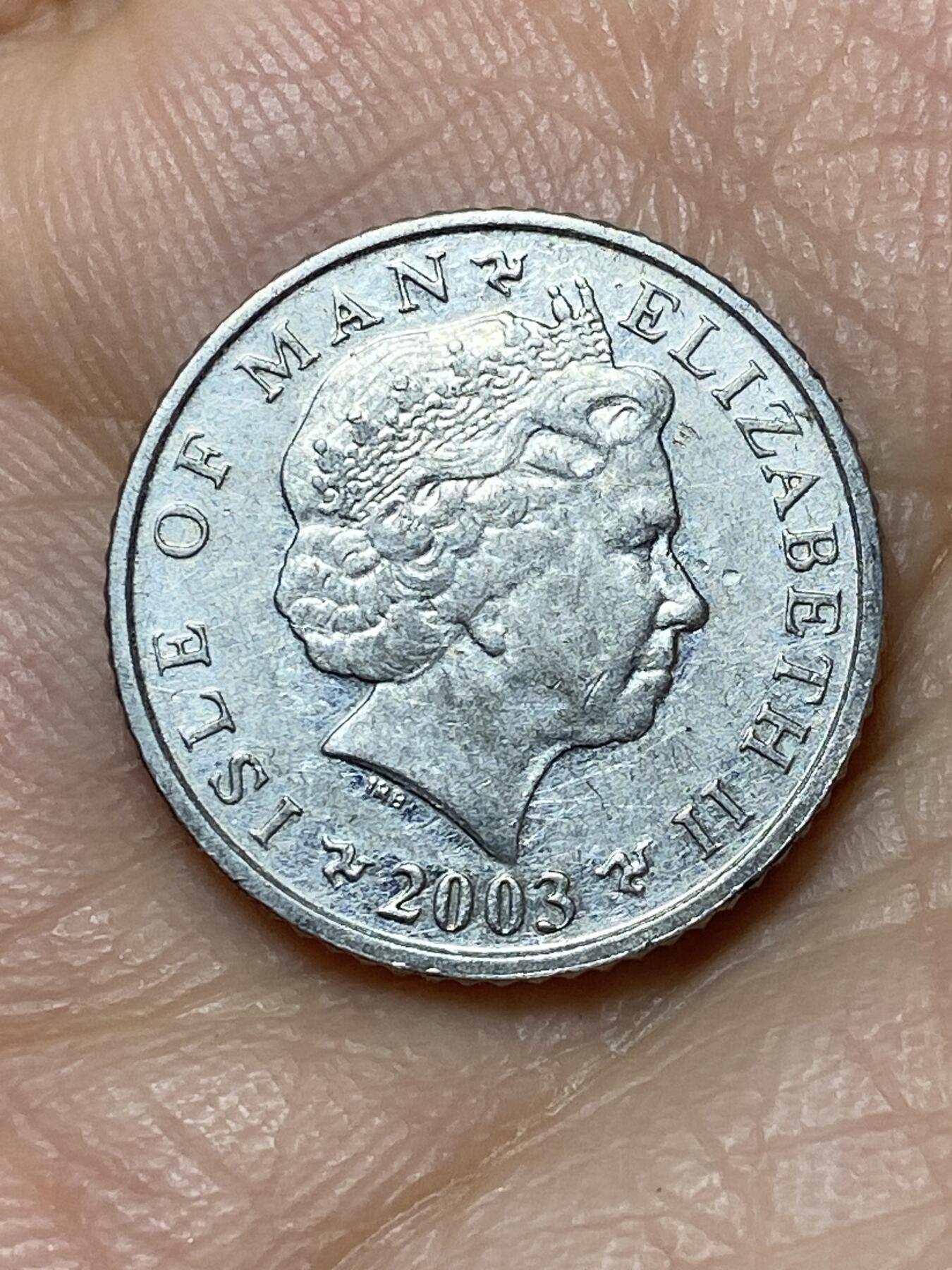 2026年第十一场(总第一百八十场）外国好品散币场(免佣金) 英属马恩岛🇮🇲2003年5便士(伊丽莎白二世老年)