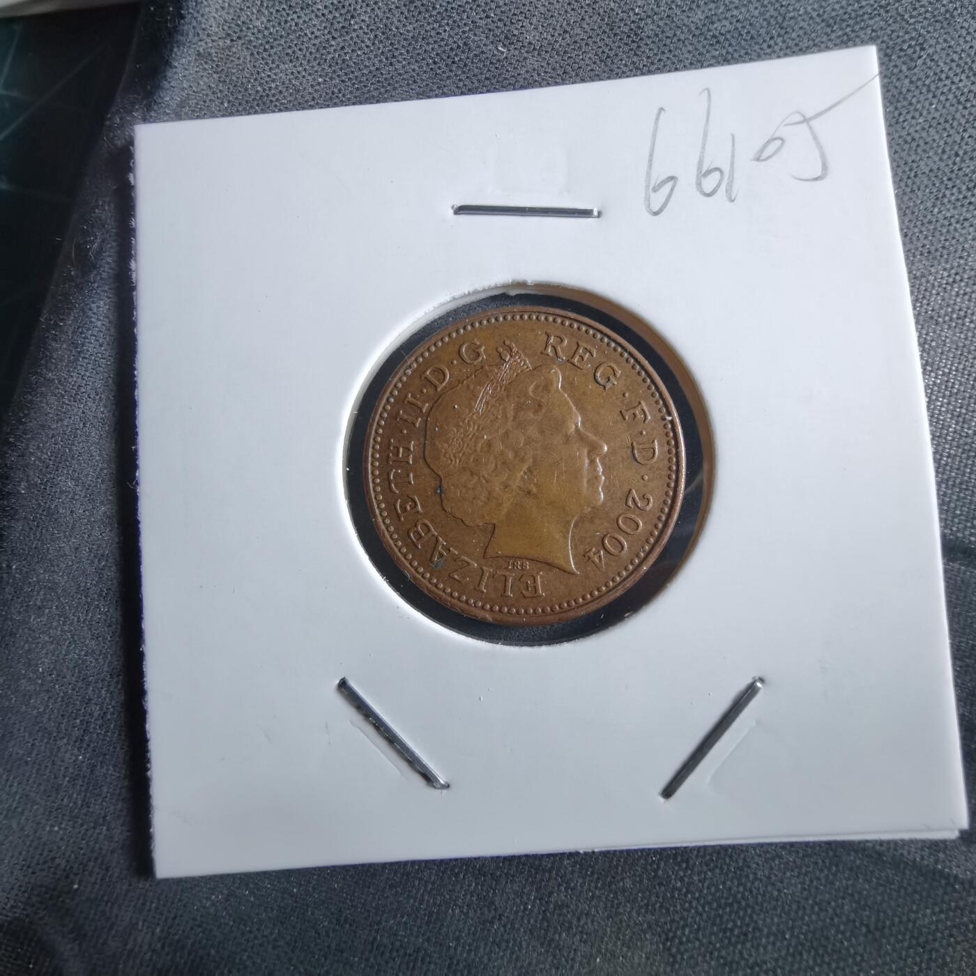 沼泽如烟--第966场 英国2004年1便士