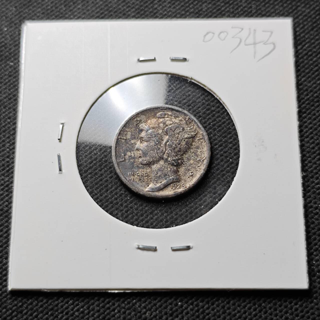 KK钱币收藏小铺  第400期  百期特拍（四拍之四）2月预留时间 周末发货  1928美国小飞人银币 早年份