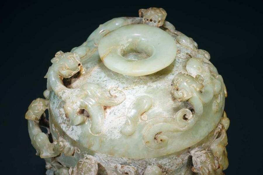 上海都达杂项专场三（全场包邮）  和田古玉鱼挂件86-1