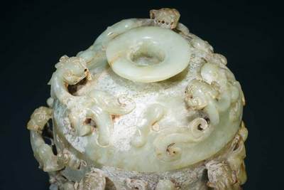 上海都达杂项专场三十四【年后发货全场包邮】   和田古玉鱼挂件86-1