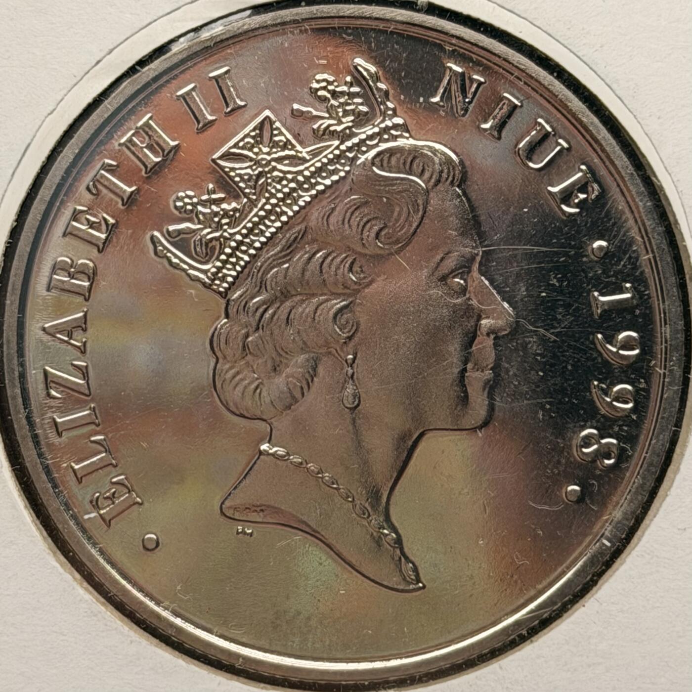 ＜星葵钱币社＞散币克朗场第68期·1月23日发货 〈邮币封〉纽埃1998年人民的王妃·戴安娜1元克朗型纪念币