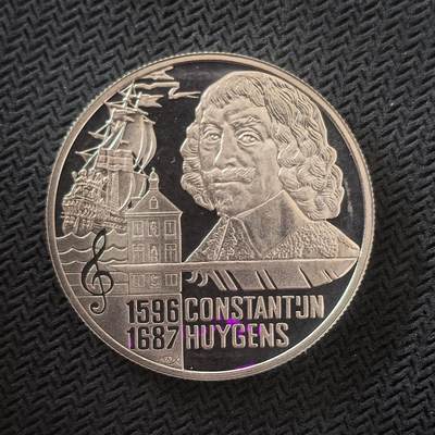 道一币馆币章第一百六十四场 - 荷兰1996年诗人康斯坦丁·惠更斯诞辰400周年20欧元银币  15g 800s