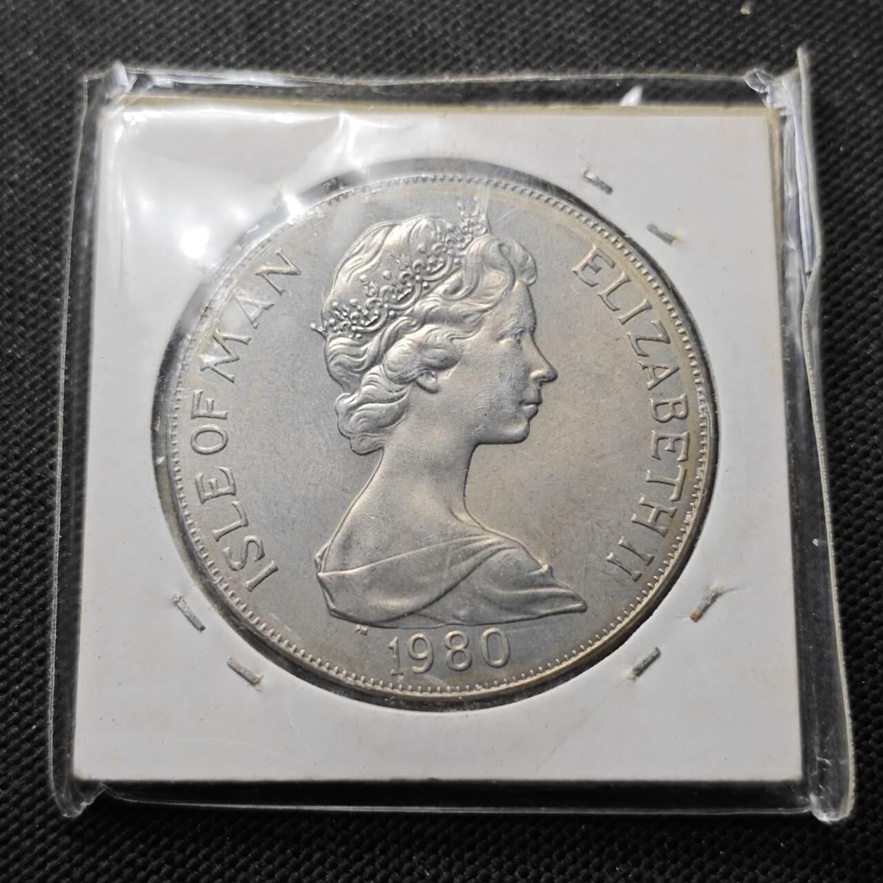 KK钱币收藏小铺  第400期  百期特拍（四拍之四）2月预留时间 周末发货  1980马恩岛1克朗纪念币