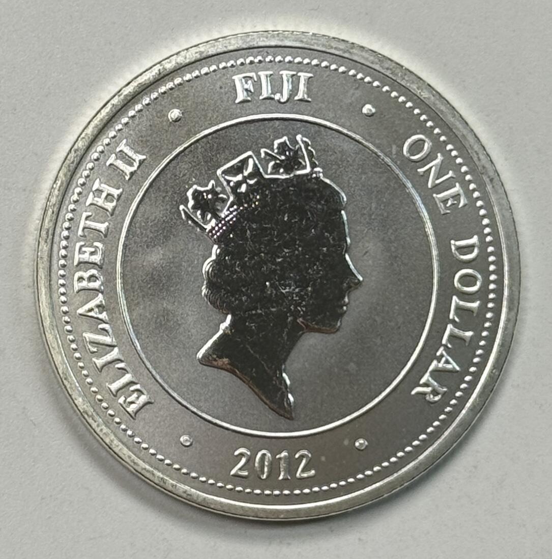 S&S Numismatic世界钱币-拍卖 第119期  斐济2012年 海龟 1元1/2盎司投资银币 15.55克999银