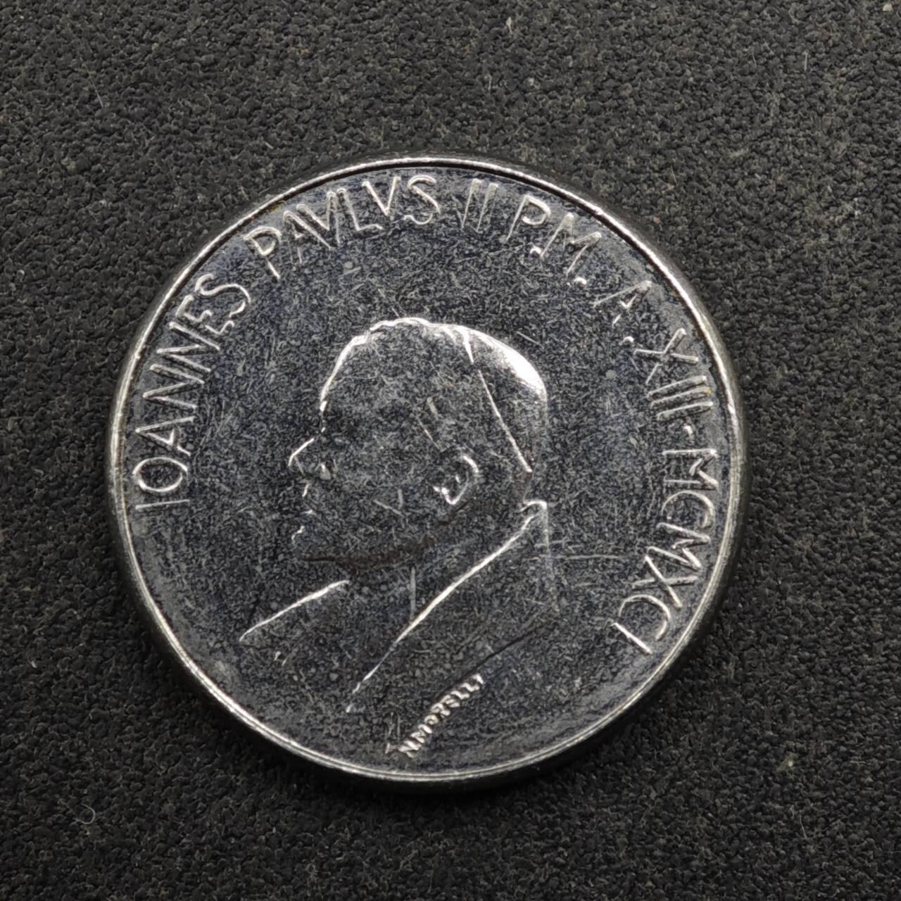 【淘币小摊】实时拍第八百五十拍   散币银币场   满百包邮可预留二周 每周一统一发货   梵蒂冈1991年50里拉