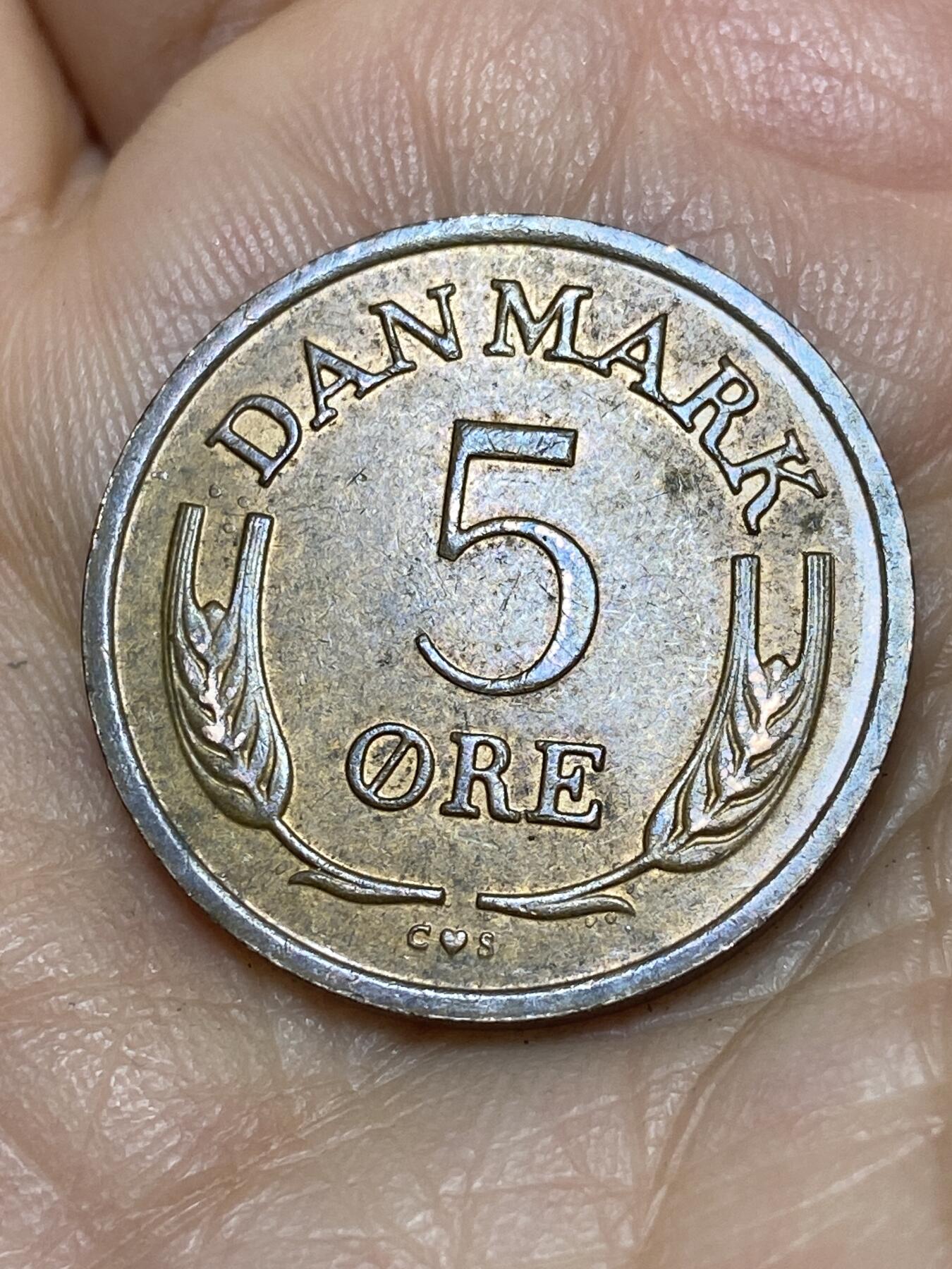2026年第十一场(总第一百八十场）外国好品散币场(免佣金) 丹麦🇩🇰1968年5欧尔(弗雷德里克九世第三版，C; S版)