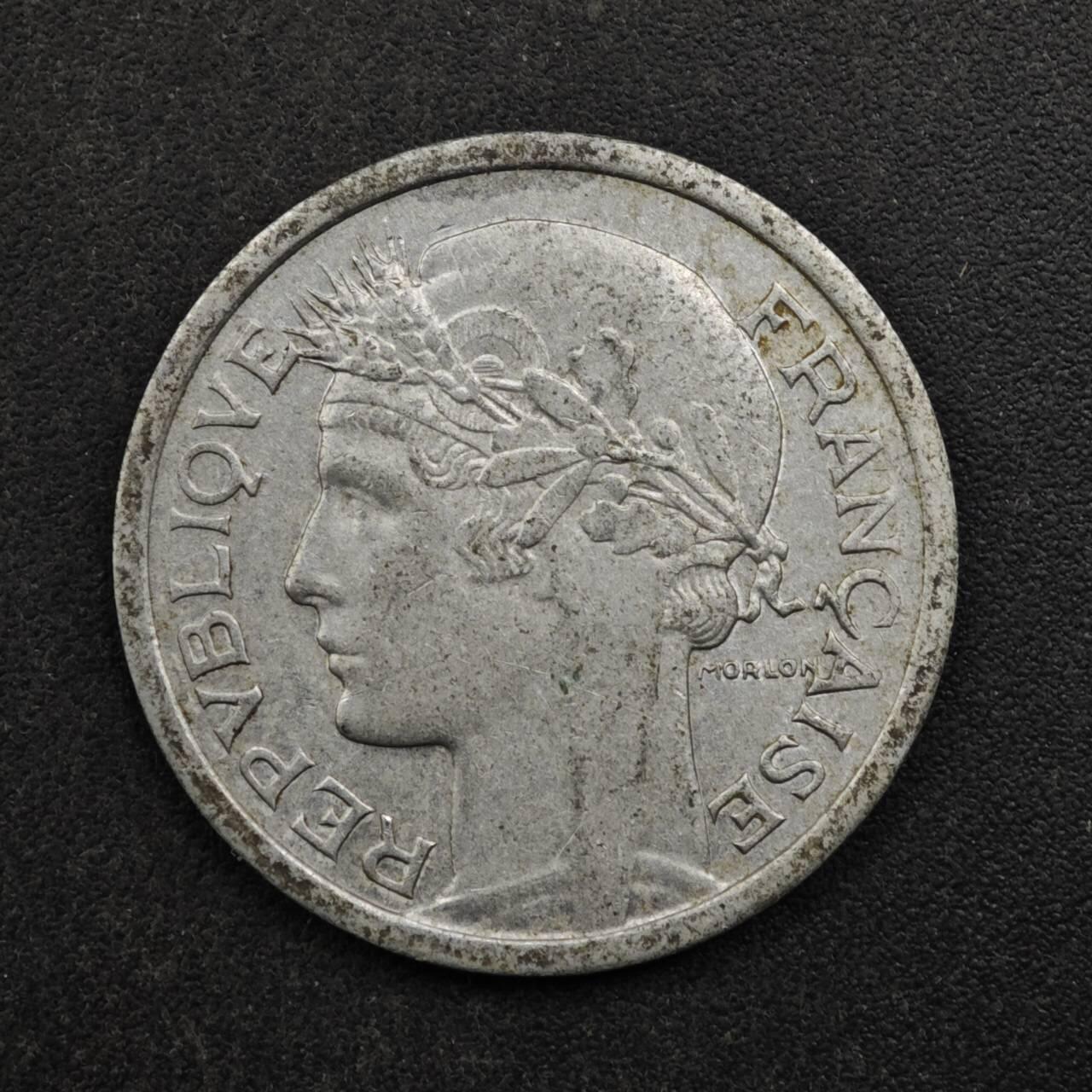 【淘币小摊】实时拍第八百五十拍   散币银币场   满百包邮可预留二周 每周一统一发货   法国1959年1法郎铝币