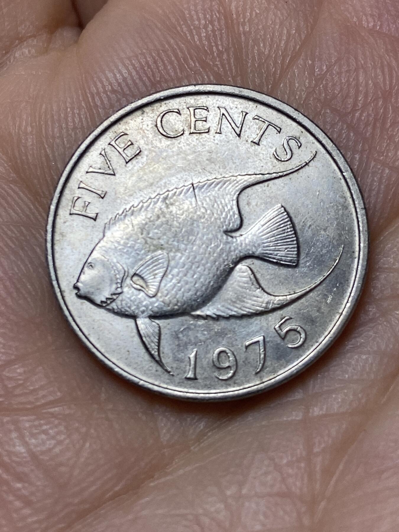 2026年第十一场(总第一百八十场）外国好品散币场(免佣金) 英属百慕大群岛🇧🇲1975年5分(伊丽莎白二世中年花冠)