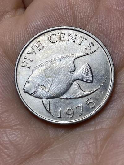 2026年第十一场(总第一百八十场）外国好品散币场(免佣金) - 英属百慕大群岛🇧🇲1975年5分(伊丽莎白二世中年花冠)