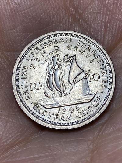 2026年第十一场(总第一百八十场）外国好品散币场(免佣金) - 原光好品–英属加勒比领地1965年10分(伊丽莎白二世青年带冠，关门年)