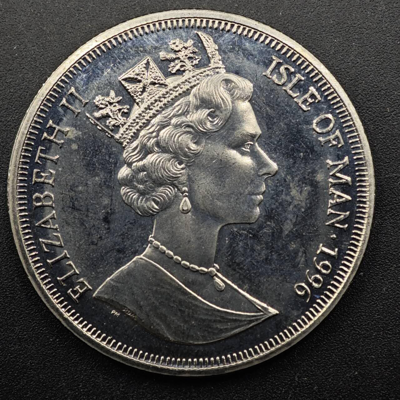 【淘币小摊】实时拍第八百五十拍   散币银币场   满百包邮可预留二周 每周一统一发货   马恩岛1996年缅甸猫克朗纪念币